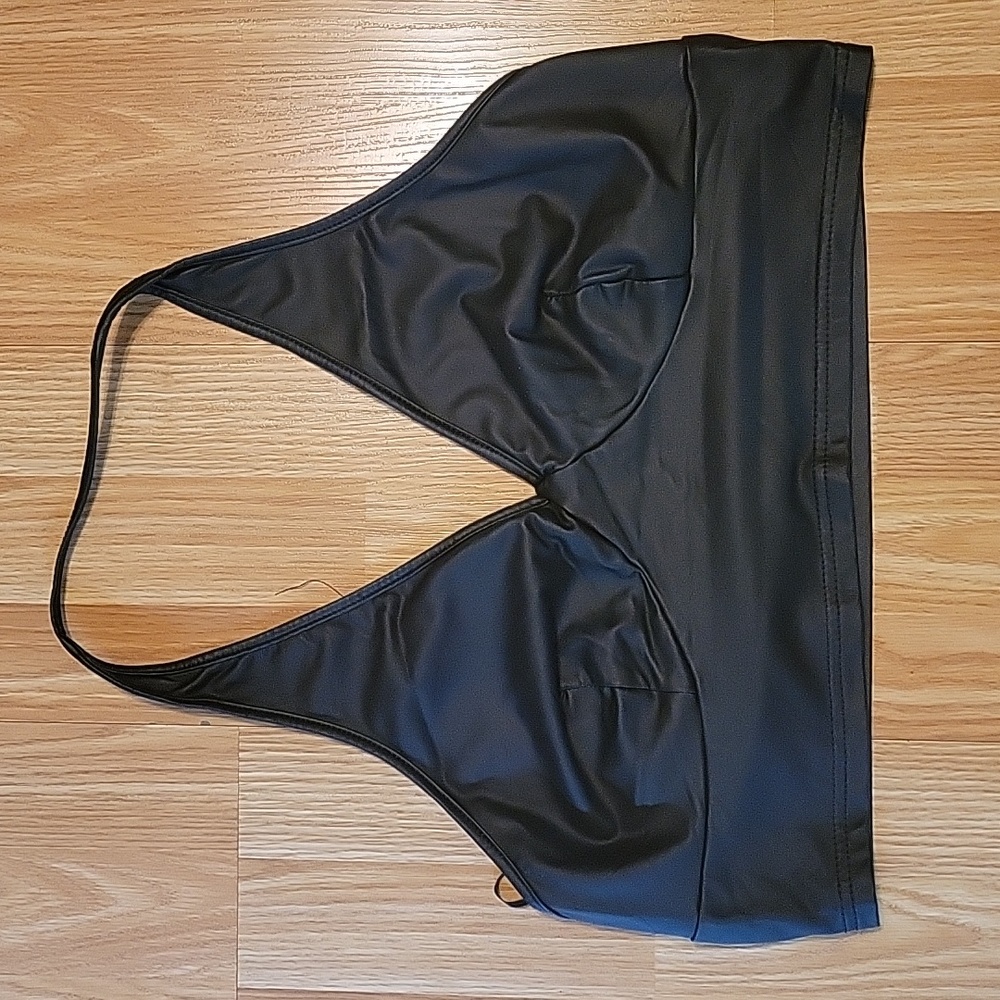 Black halter top